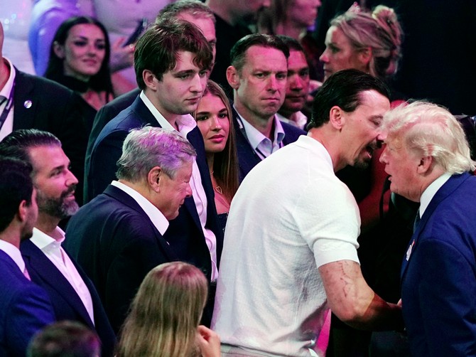 Baron Tramp, Zlatan Ihrahimovič i Donald Tramp