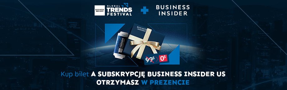 Subskrypcja amerykańskiego wydania Business Insidera w cenie biletu na BI Global Trends Festival.