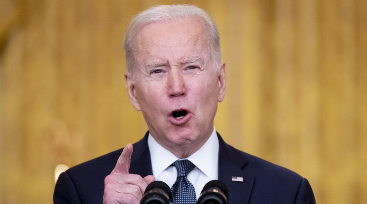 Joe Biden szerint oroszok csak fenyegetőznek a nukleáris háborúval /Fotó: MTI/EPA/Michael Reynolds