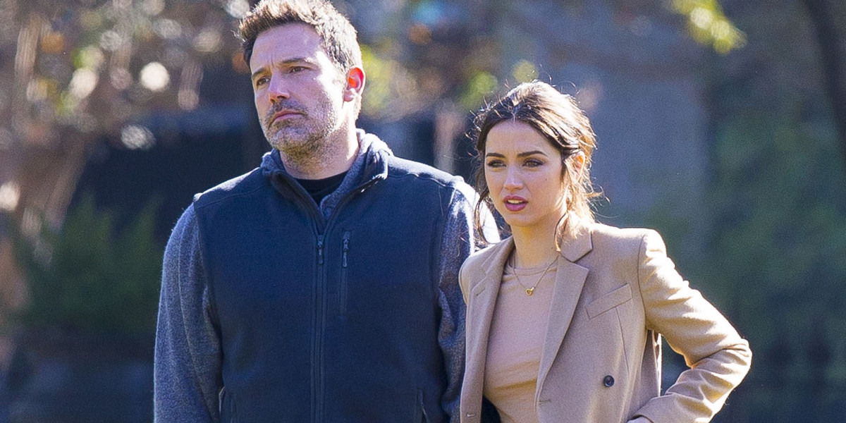 Ben Affleck on set of Deep Water with Ana de Armas