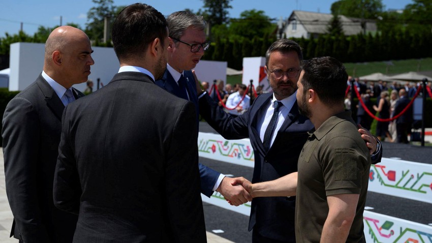 Prvi susret Vučića i Zelenskog bio je u Moldaviji 1. juna 2023. | Foto: Ukrainian Presidential Press Service/Handout via REUTERS