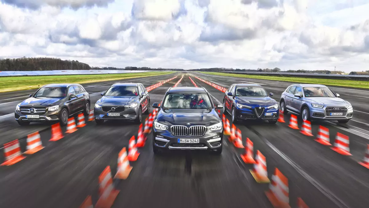 Alfa Romeo Stelvio vs. Audi Q5, BMW X3, Mercedes GLC i Volvo XC60 - 5 wszechstronnych diesli