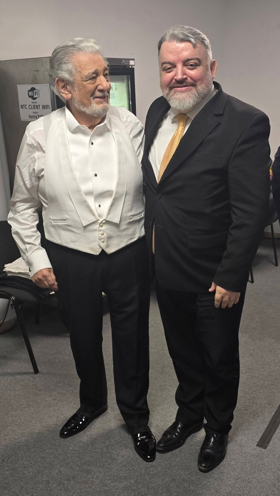 Eduard Chmelár s Plácidom Domingom v Bratislave. 