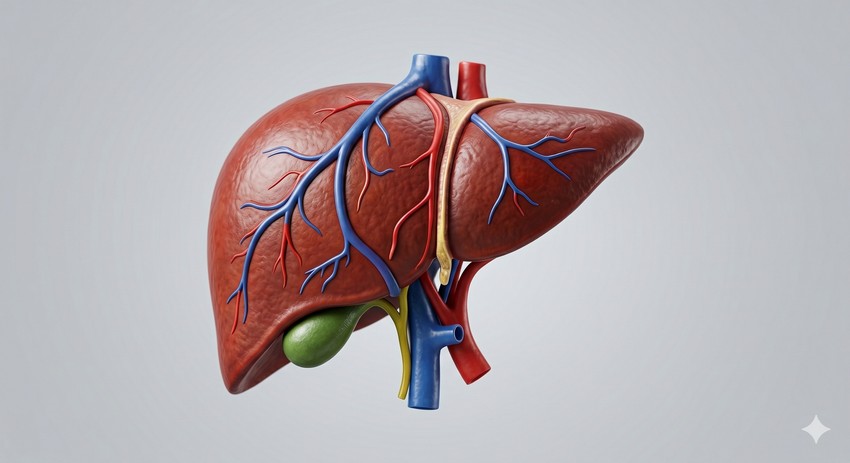 Ako se javlja bol u stomaku zbog jetre, on je uglavnom u gornjem desnom delu tela
