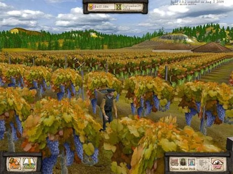 Screen z gry "Wine Tycoon"