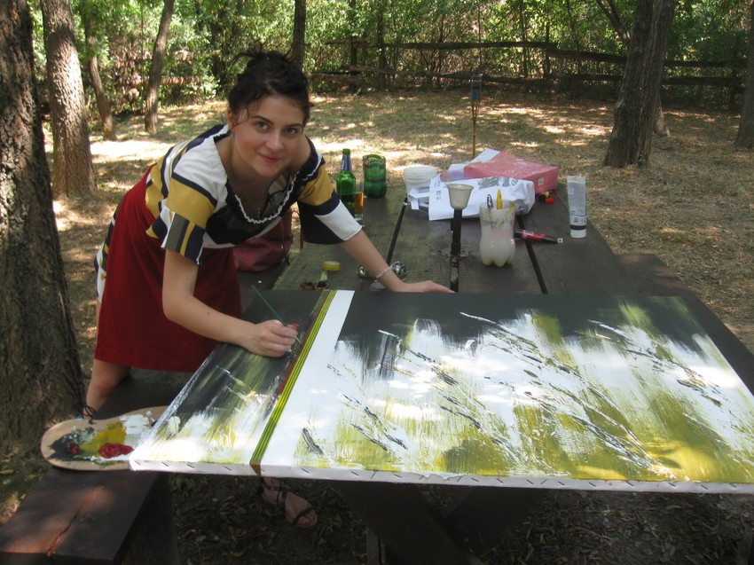 Jovana Suvajac, studentkinja slikarstva