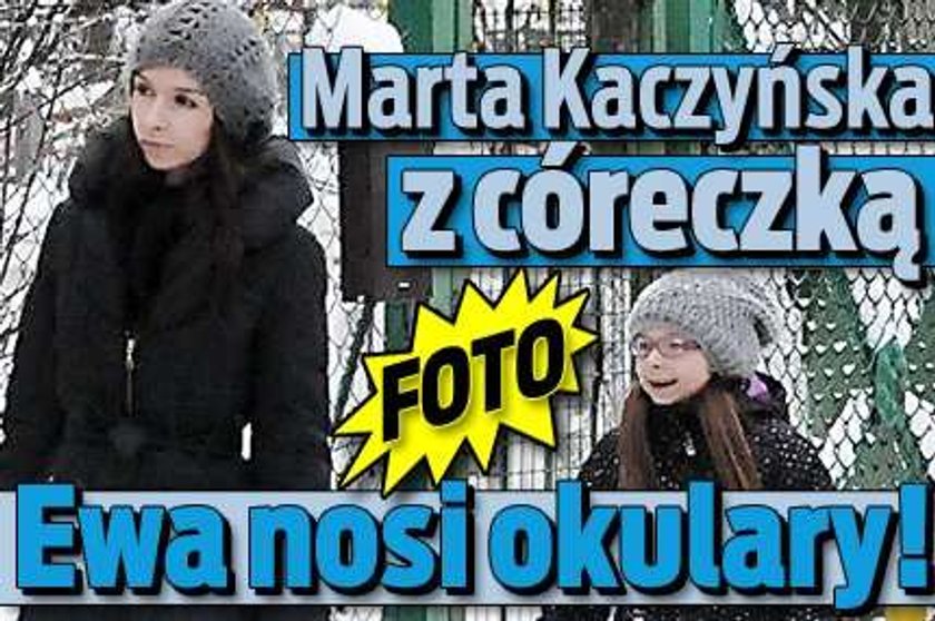 Marta Kaczyńska z córeczką. Ewa nosi okulary!