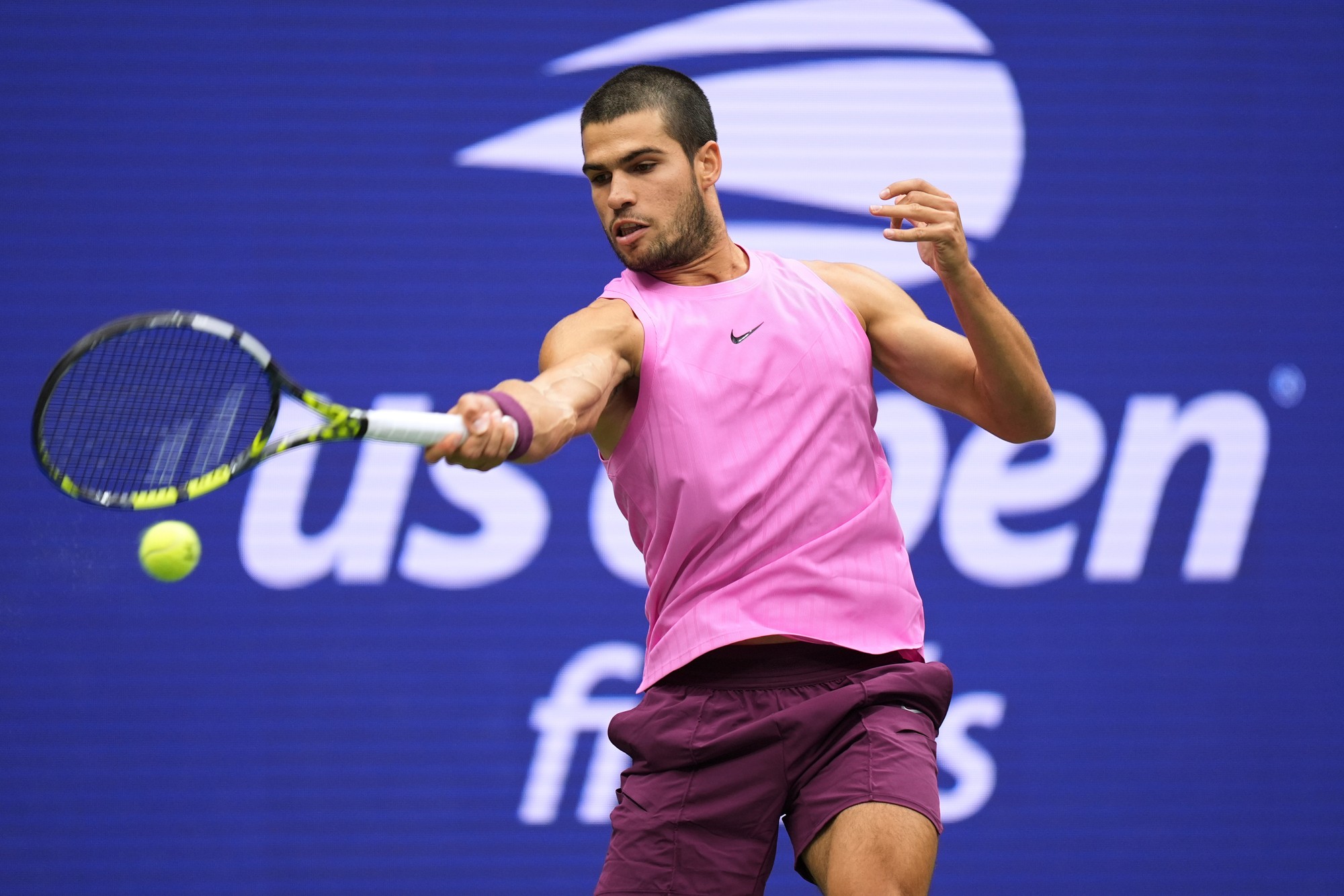 Španielsky tenista Carlos Alcaraz počas finále US Open 2025. 
