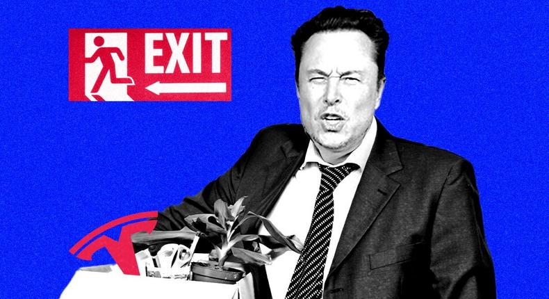 There's only one person to blame for Tesla's shambolic state and only one person whose exit could save the company: Elon Musk.Steve Granitz/FilmMagic via Getty Images; Tesla; Alyssa Powell/BI