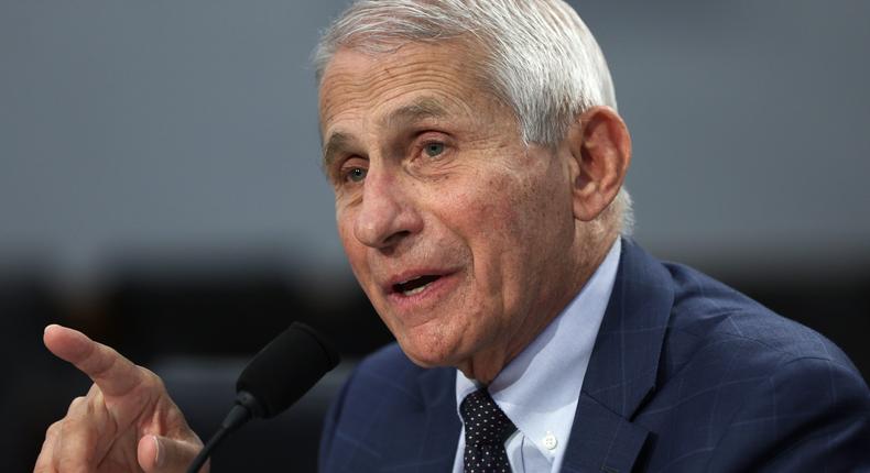 Dr. Anthony Fauci testifies on Capitol Hill on May 11, 2022.Alex Wong/Getty Images