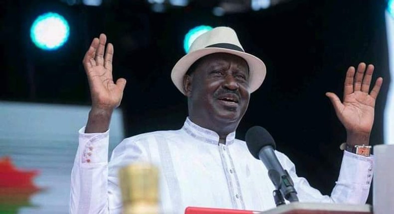 Former Prime Minister Raila Odinga during a past public event