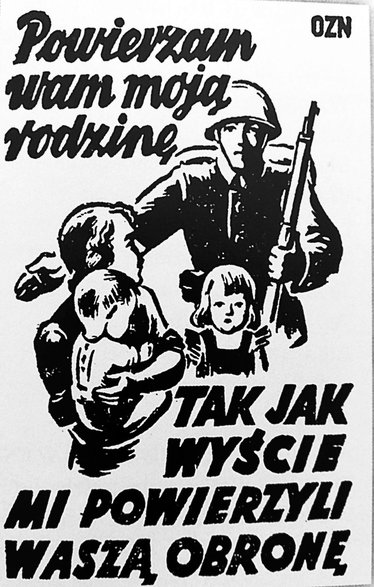 Ilustracja z "Gazety Polskiej" z 1 września 1939 r. wzywająca społeczeństwo do opieki nad dziećmi, których ojcowie poszli walczyć w obronie ojczyzny (zbiory pryw.).