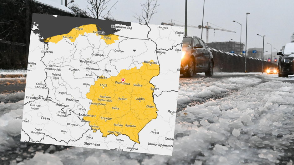 Wichury i śnieżyce przechodzą przez Polskę. IMGW wydaje ostrzeżenia