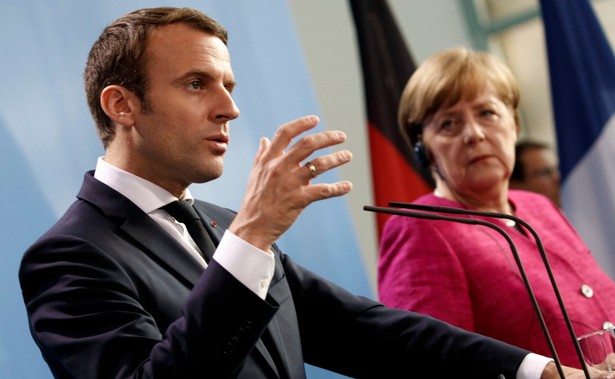 Emmanuel Macron i Angela Merkel