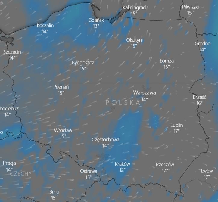 Prognoza pogody na 2.05