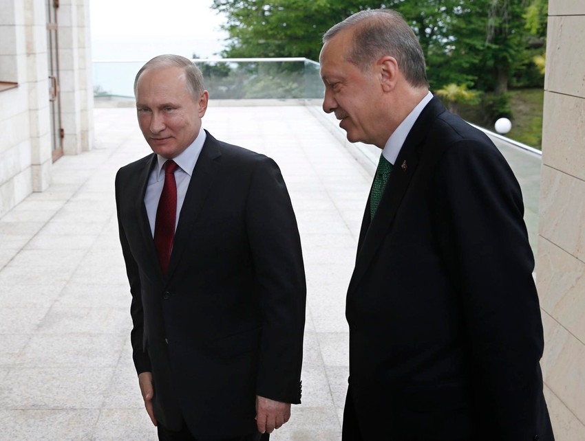 Vladimir Putin i Redžep Tajip Erdogan u Sočiju