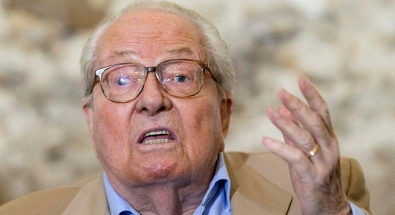 French far-right Front National party founder and former leader Jean-Marie Le Pen found guilty of guilty of inciting hate and making racist and negationist statements with the comments at a press conference in Nice in 2013