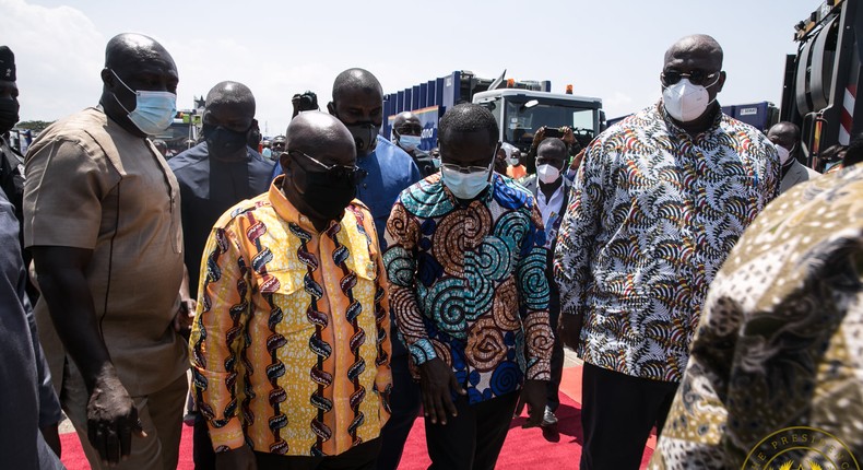 President Akufo-Addo and CEO of Jospong Group, Dr. Agyapong Siaw