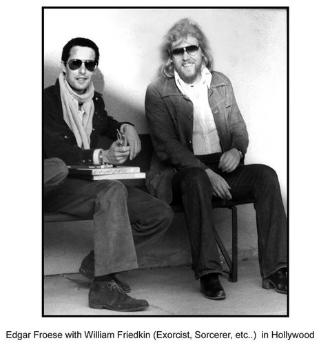 Edgar Froese i William Friedkin w 1976 roku