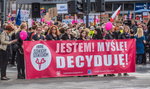 Czarny marsz w obronie praw kobiet w Łodzi 
