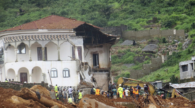 Földcsuszamlás Sierra Leonében / Fotó: MTI