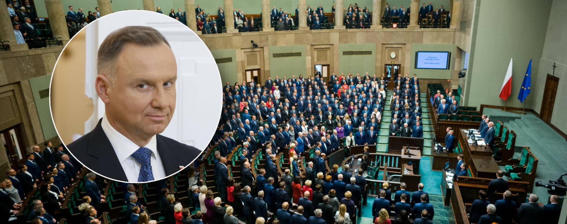 Prezydent Andrzej Duda zdecyduje, kiedy odbędzie się pierwsze posiedzenie Sejmu i komu powierzy funkcję premiera. Na zdjęciu inauguracyjne posiedzenie Sejmu po wyborach w 2019 r.