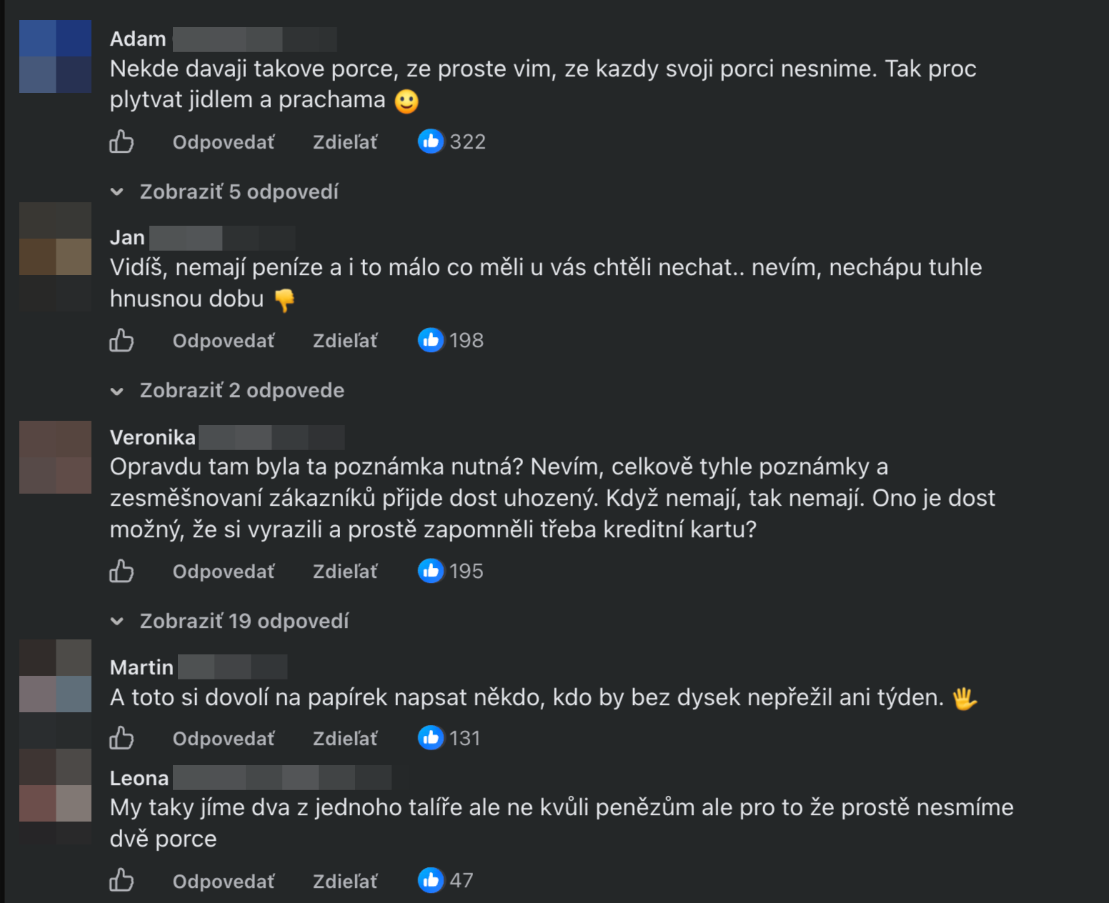 Ľudia zostali z poznámky od obsluhy zhrození. 
