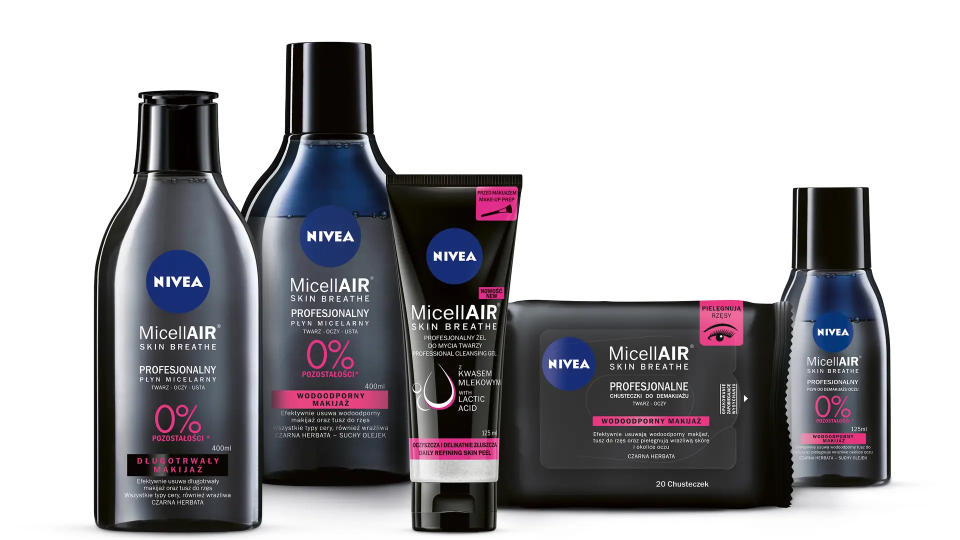 Nowy, wielofunkcyjny żel do mycia twarzy NIVEA MicellAIR SKIN BREATHE