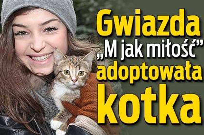 Gwiazda "M jak miłość" adoptowała kota