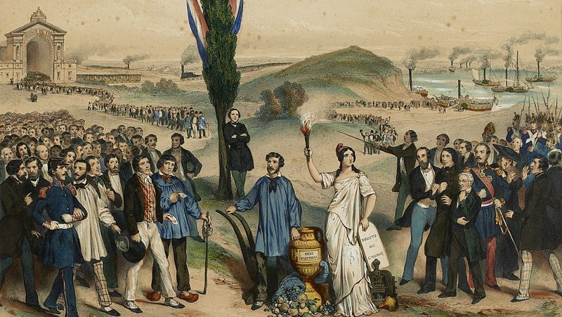 Ustanowienie powszechnego prawa wyborczego dla mężczyzn we Francji w 1848 roku  - domena publiczna