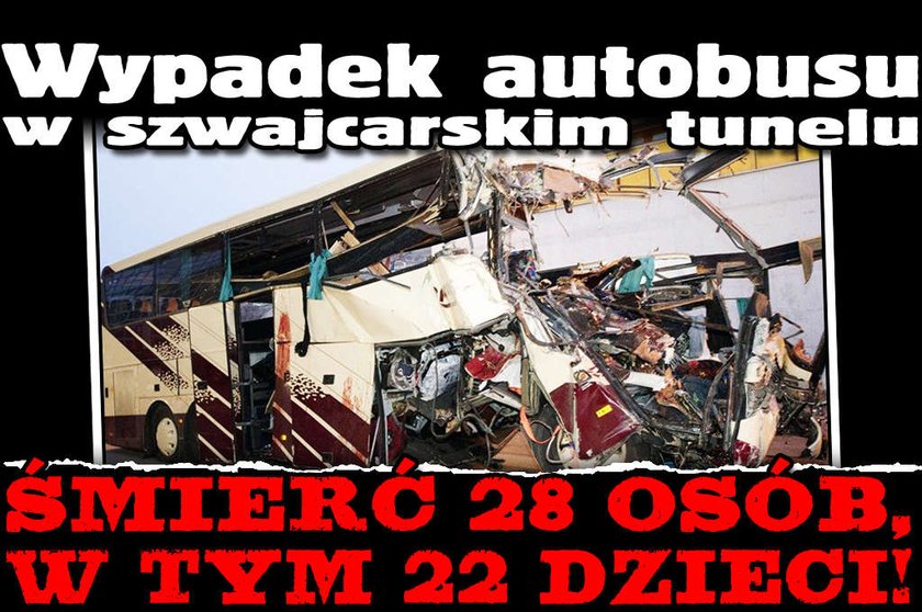 28 osób zginęło. Wypadek autobusu w Szwajcarii