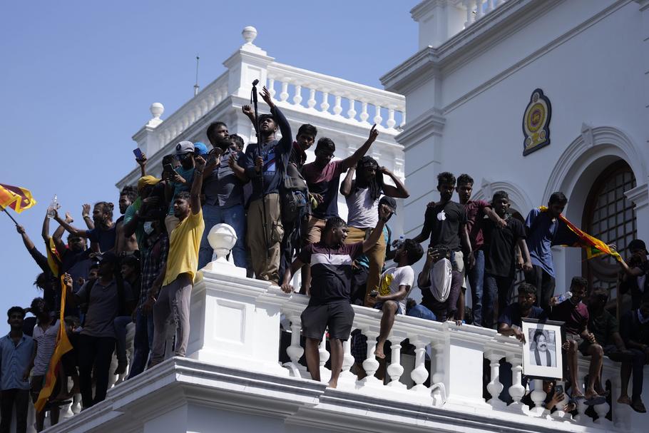 Protest mieszkańców Sri Lanki