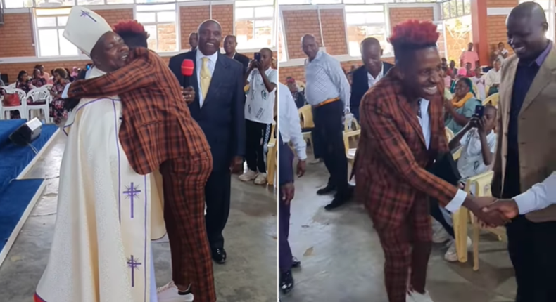 Eric Omondi attends Church Service in Rongai 