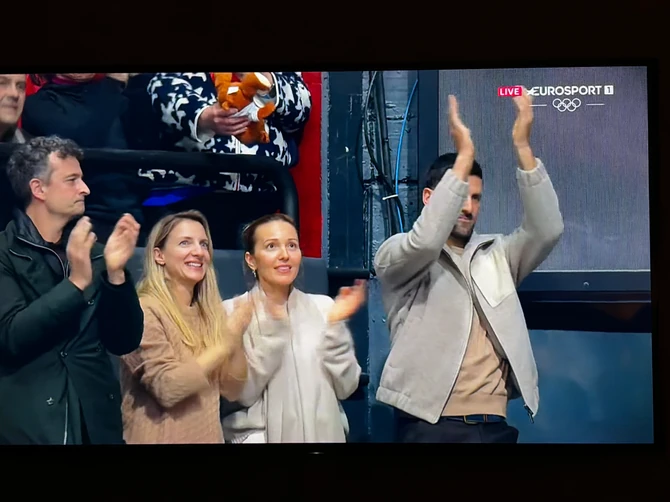 Novak i Jelena Đoković na ZOI