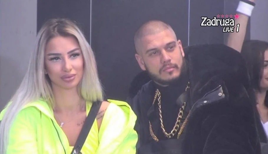 Aleksandra Nikolić i Dejan Dragojević (Foto: Screenshot TV Pink)