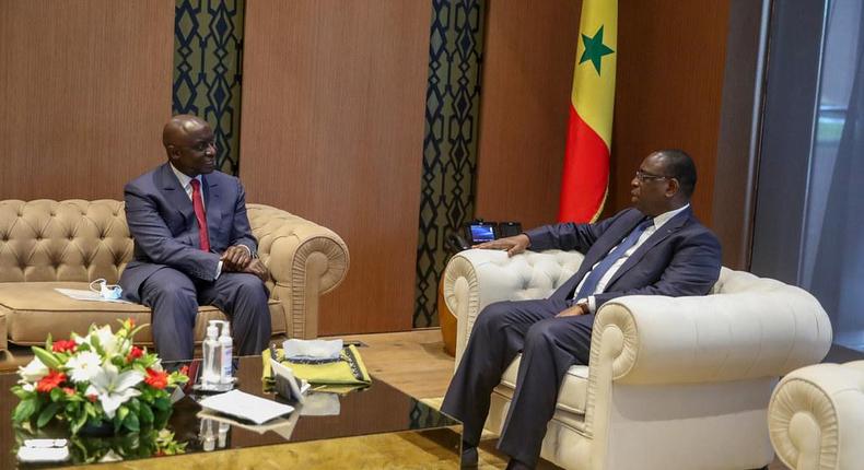 Macky Sall en compagnie de Idrissa Seck