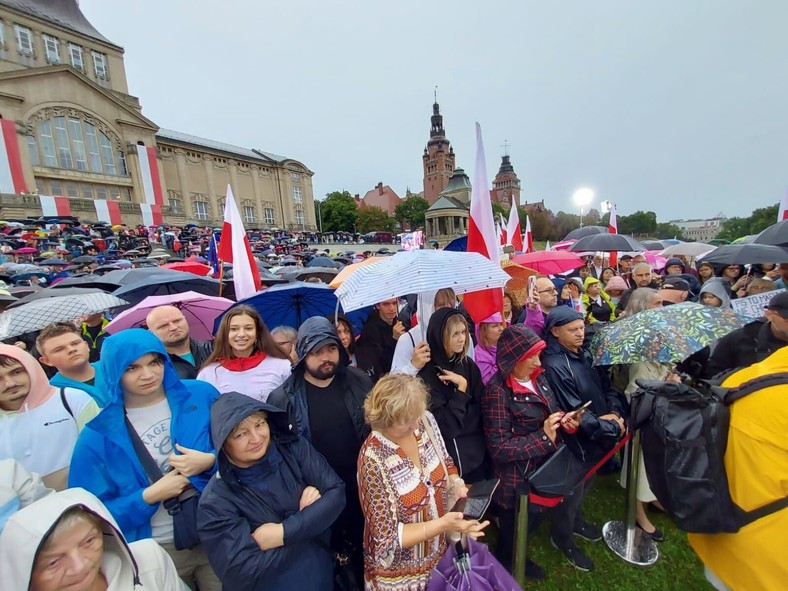 Wiec Rafała Trzaskowskiego w Szczecinie