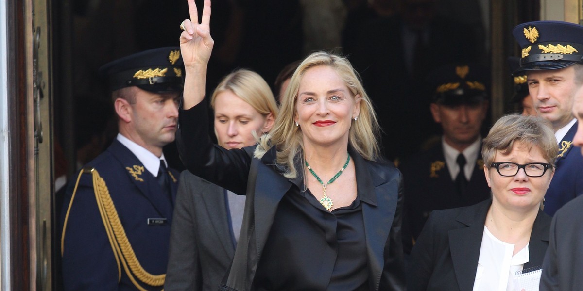 Sharon stone w sejmie