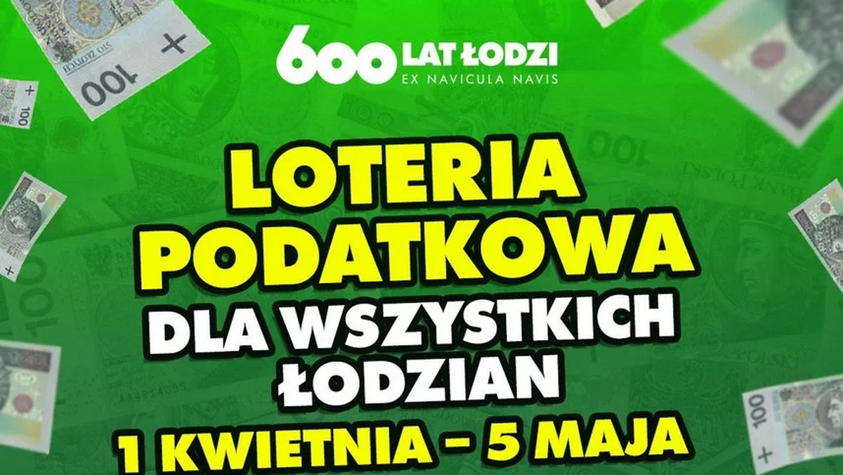 W loterii podatkowej można będzie wygrać m.in. 100 tys. zł. W losowaniu może wziąć udział każdy, kto rozliczy PIT za 2022 r., wskazując w nim Łódź jako miejsce zamieszkania.