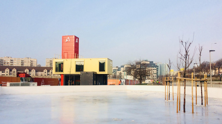 Építkezési területen nyílik korcsolyapálya Budapesten