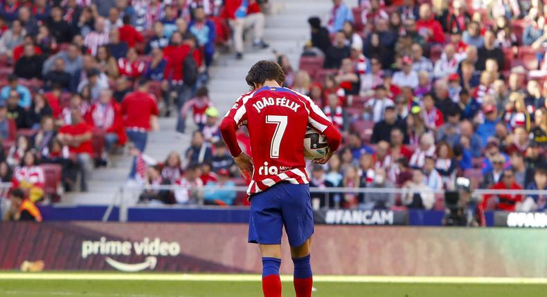 Joao Felix is set to leave Atletico Madrid (NurPhoto)