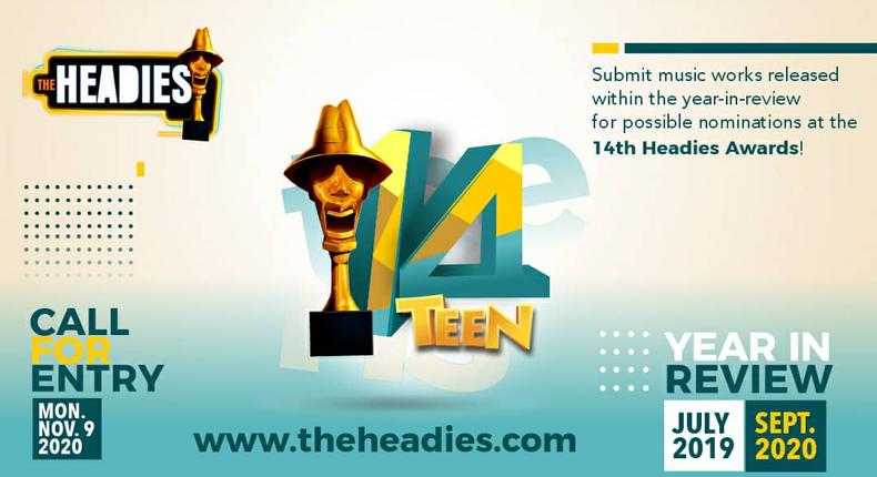 The 14th Headies are calling for entries. (The Headies)
