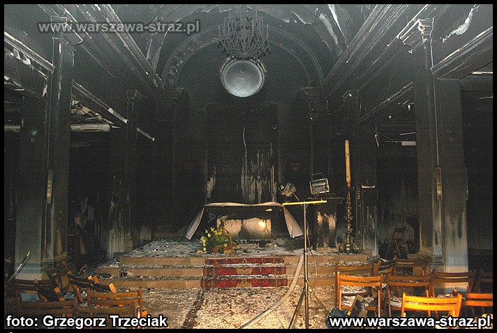 Spłonął Kościół Środowisk Twórczych w Warszawie