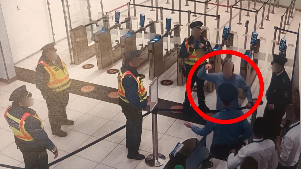 Balhé Ferihegyen: oroszul üvöltöző férfi támadt a rendőrökre a repülőtéren