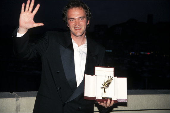 Quentin Tarantino ze Złotą Palmą w Cannes w 1994 r.