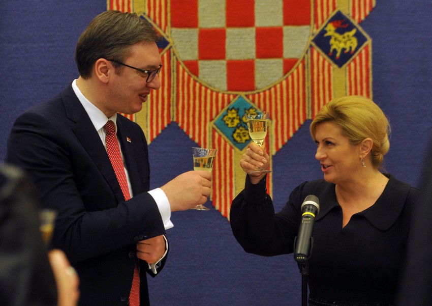 Kolinda Grabar Kitarović i Aleksandar Vučić