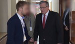 Komorowski zaatakowany na korytarzu TVP. FILM