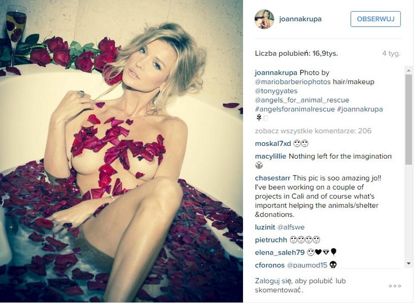 Joanna Krupa znowu kusi na Instagramie 