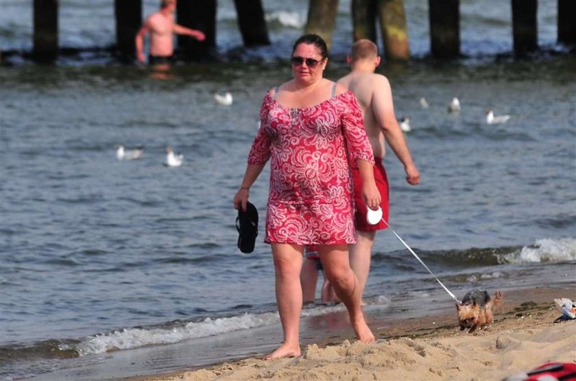 Niezgoda na plaży, a Kammel haruje. FOTY