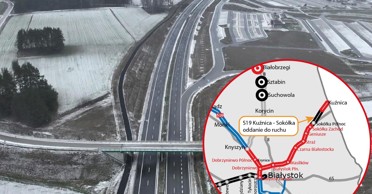 Zdążyli w ostatnim dniu starego roku. Nowy odcinek S19 na wschodzie Polski dostępny dla kierowców [MAPA]